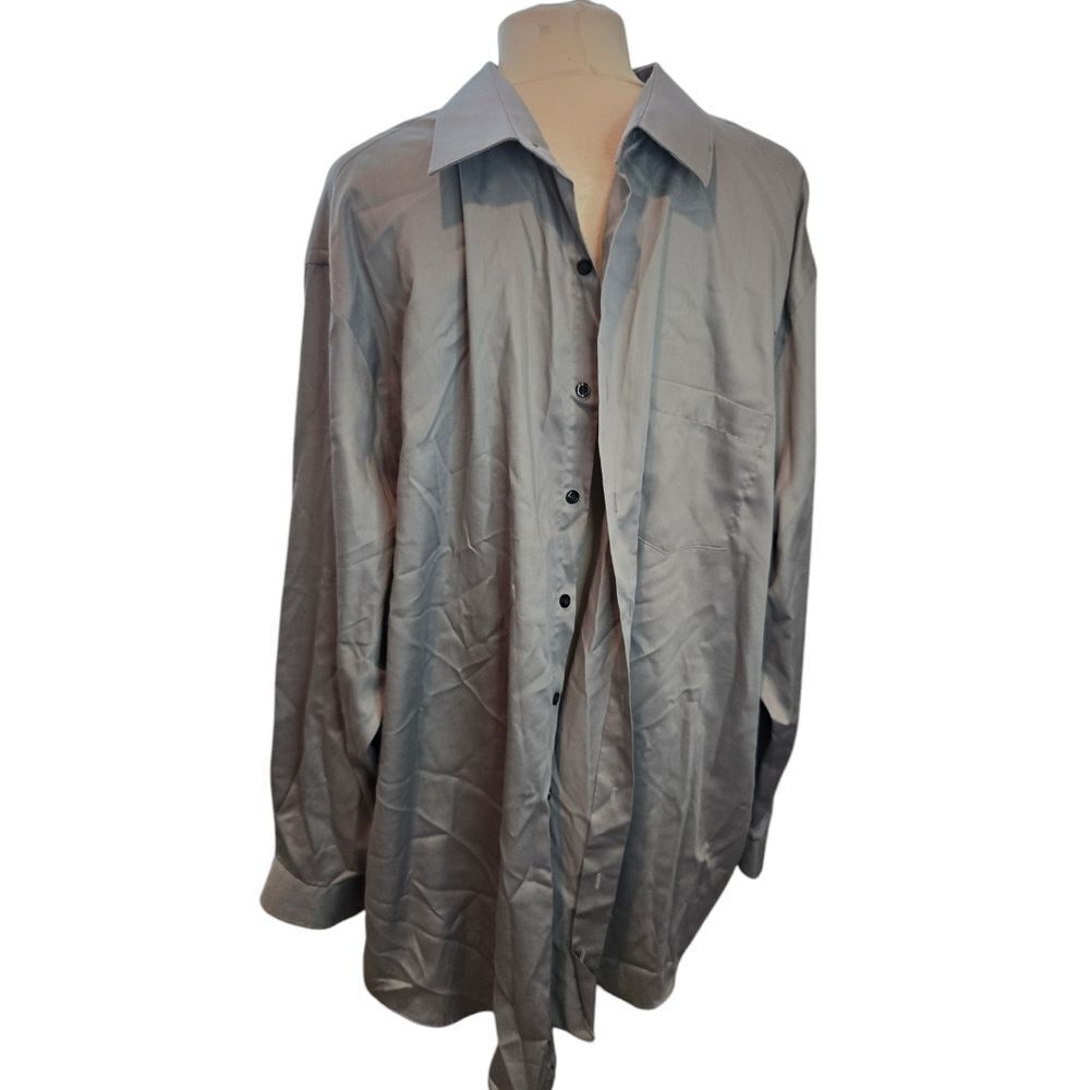 SYNRGY MEN'S SHIRT SIZE: 19 (35-36) gray